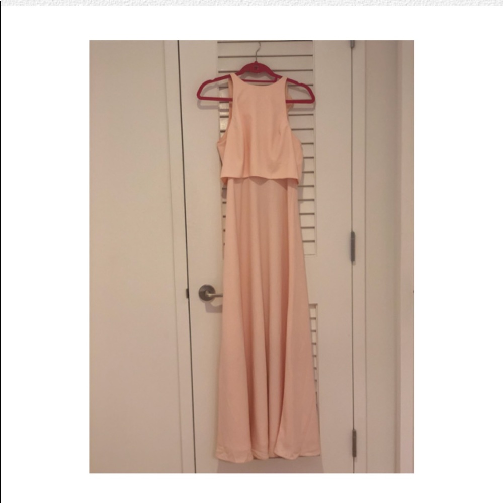 Beautiful blush bridesmaid dress, worn once BHLDN